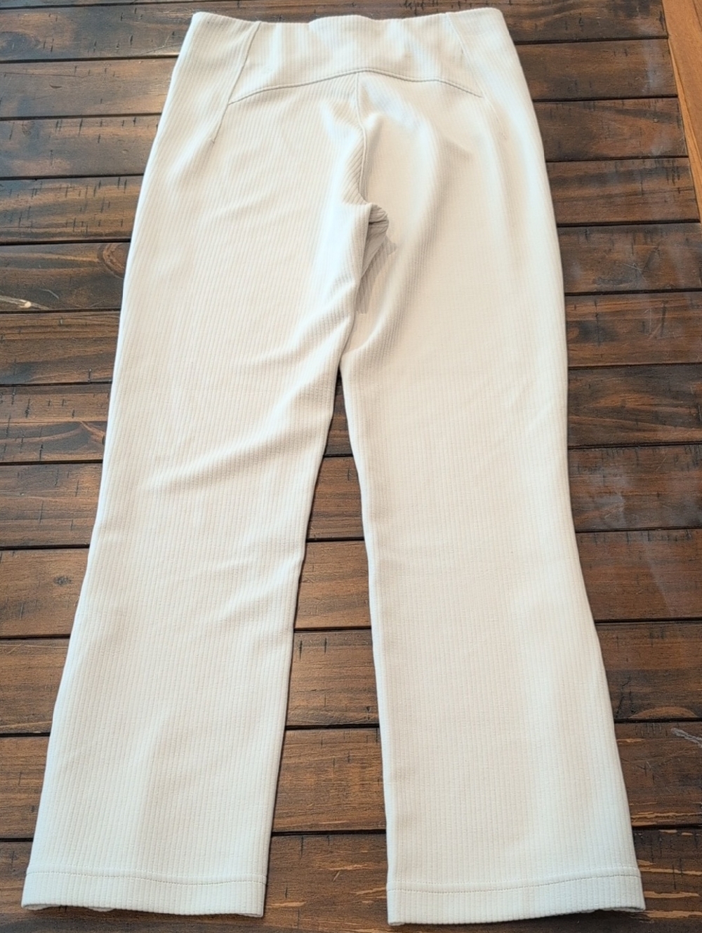 Lululemon Ribbed Softstreme Zip-leg High Rise Crop Pant Bone - Picture 11 of 11